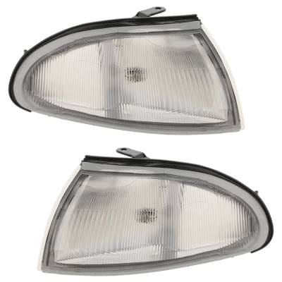 New Pair Of Corner Light Compatible With Geo Prizm Lsi 4 Cyl 1.8L Prizm Base 4 Cyl 1.6L 1993-1997 By