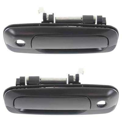 Front Driver And Passenger Side Exterior Door Handle Compatible With 1310 Primed Paintable With Key thumbnail 8
