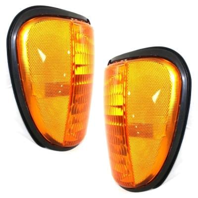 New Pair Of Corner Light Compatible With Ford E-150 Xlt 8 Cyl 4.6L E-350 Super Duty Base 10 Cyl 6.8L thumbnail 6