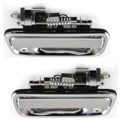 Front Driver And Passenger Side Exterior Door Handle Compatible With 1995-2004 Toyota Tacoma Chrome thumbnail 4