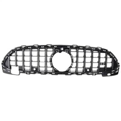 New Chrome Shell Grille Assembly Compatible With Mercedes Benz C43 Amg 4Matic 4 Cyl 2.0L C43 Amg thumbnail 2