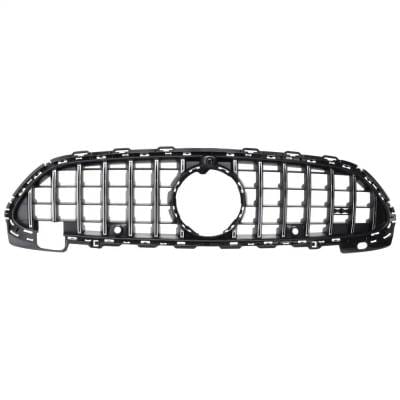 New Chrome Shell Grille Assembly Compatible With Mercedes Benz C43 Amg 4Matic 4 Cyl 2.0L C43 Amg thumbnail 2