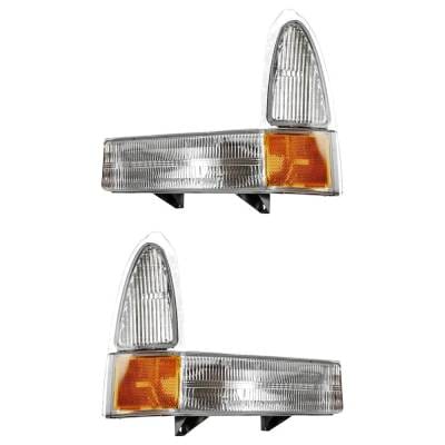 New Pair Of Daytime Running Lights Compatible With Ford 2001 2002 2003 2004 2005 By Part Numbers thumbnail 6