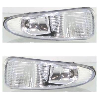 New Front Left And Front Right Fog Light Compatible With Chrysler Town & Country Lxi Town & Country