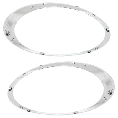 New Pair Of Headlight Bezel Compatible With Mini Cooper Coupe 4 Cyl 1.6L Cooper S 4 Cyl 1.6L thumbnail 5