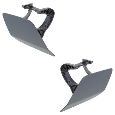 New Pair Of Headlight Washer Cover Compatible With Mercedes Benz E550 Base 8 Cyl 4.7L E350 Base 6 thumbnail 3