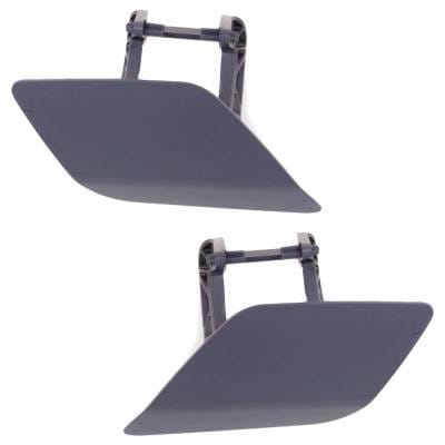 New Pair Of Headlight Washer Cover Compatible With Mercedes Benz E550 Base 8 Cyl 4.7L E350 4Matic 6