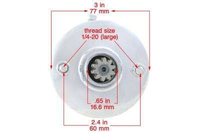 Chrome Type Starter Motor Compatible With Harley Davidson Electra Glide Anniversary 1200Cc 1978 thumbnail 12