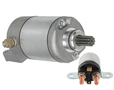 Starter Motor And Relay Compatible With Bombardier Can-Am Outlander 330 Ho 325Cc 2004-2005 400 500 thumbnail 3