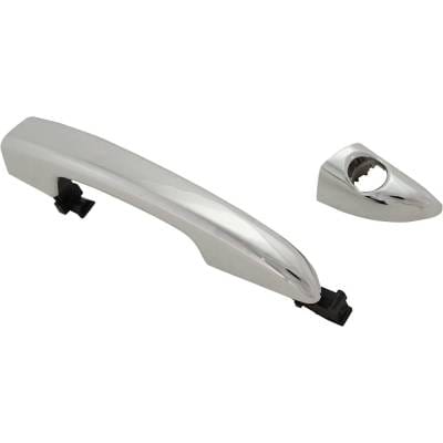 Front Driver Side Exterior Door Handle Compatible With 2015-2019 Hyundai Sonata Chrome With Key Hole thumbnail 6