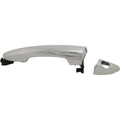 Front Left (Driver Side) Exterior Door Handle Compatible With 2015-2019 Hyundai Sonata Chrome With thumbnail 8