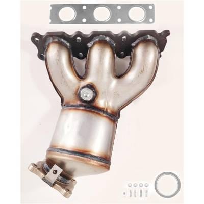 Right Direct-Fit Cat Converter Compatible With 2007-2010 Volvo Land Rover 2.5L 5-Cyl Dohc 20V Turbo thumbnail 2