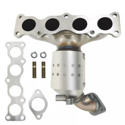 Front Direct-Fit Cat Converter Compatible With 2009-2010 Kia Hyundai Optima Sonata 2.4L 4-Cyl Dohc thumbnail 2