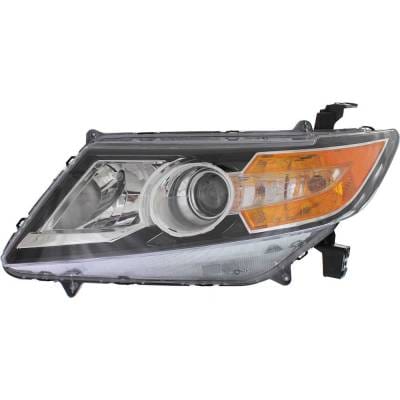 Headlight Compatible With 2014-2017 Honda Odyssey 3.5L V6 J35a7/J35z8 Left Driver Side Halogen thumbnail 2