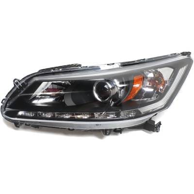 Headlight Compatible With 2014-2015 Honda Accord 2.4L 3.5L I4 K24w J35y Lfa Left Driver Side Halogen