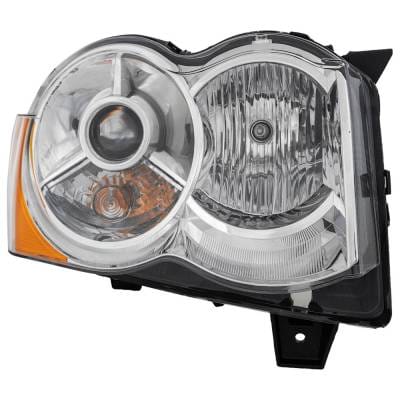 Headlight Compatible With 2008-2010 Jeep Grand Cherokee 3.7L 4.7L V6 Powertech Right Passenger Side thumbnail 2