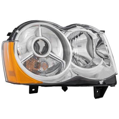 Headlight Compatible With 2008-2010 Jeep Grand Cherokee 3.7L 4.7L V6 Powertech Right Passenger Side thumbnail 6