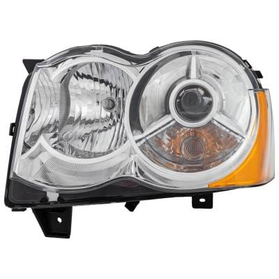 Headlight Compatible With 2008-2010 Jeep Grand Cherokee 3.7L 4.7L V6 Powertech Left Driver Side thumbnail 4