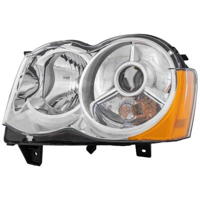 Headlight Compatible With 2008-2010 Jeep Grand Cherokee 3.7L 4.7L V6 Powertech Left Driver Side thumbnail 6
