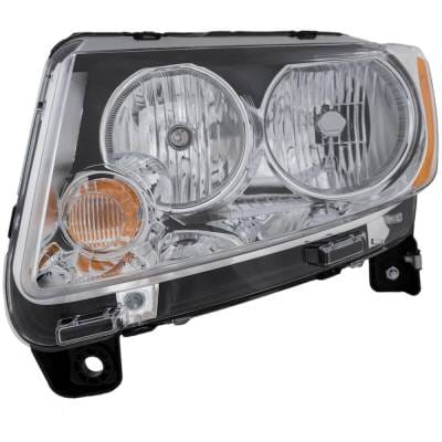 Headlight Compatible With 2011-2013 Jeep Compass 2.0L 2.4L I4 Ecn Ed3 Left Driver Side Halogen thumbnail 6