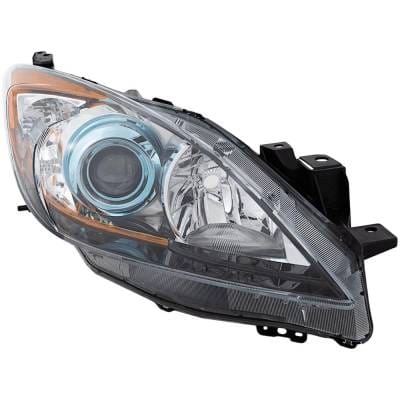 Headlight Compatible With 2012-2013 Mazda 3 3 Sport 2.0L 2.5L I4 Right Passenger Side Halogen thumbnail 4