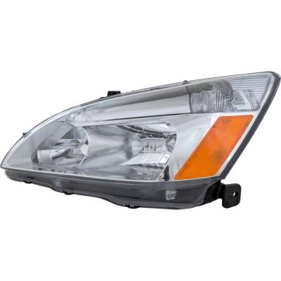 Headlight Compatible With 2003-2007 Honda Accord 2.4L 3.0L I4 K24a4/K24a8 J30a4/J30a5 Left Driver thumbnail 6