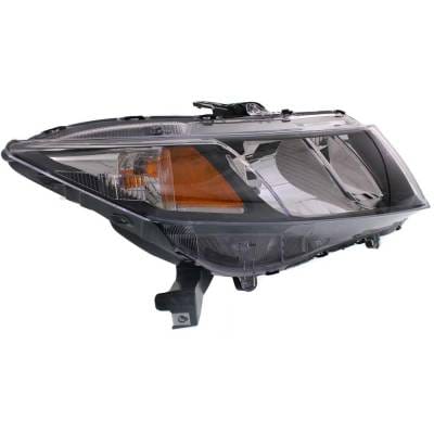 Headlight Compatible With 2013-2015 Honda Civic 1.8L 2.4L I4 R18z1 K24z7 Right Passenger Side thumbnail 6