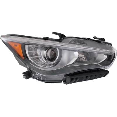 Headlight Compatible With 2014-2017 Infiniti Q50 3.0L 2.0L V6 Vr30ddtt M274 Right Passenger Side Led thumbnail 2