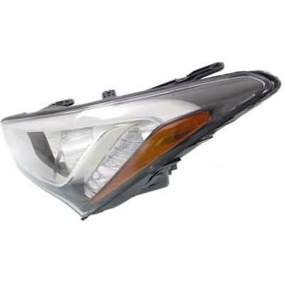 Headlight Compatible With 2013-2016 Hyundai Santa Fe Sport 2.4L 2.0L I4 Left Driver Side Halogen thumbnail 4