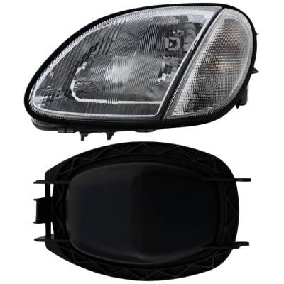 Headlight Compatible With 1998-2004 Mercedes-Benz Slk230 Slk320 Slk32 Amg Left Driver Side Halogen thumbnail 2