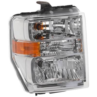 Headlight Compatible With 2008-2025 Ford E-350 Super Duty E-450 Super Duty E-150 E-250 F-650 F-750 thumbnail 2
