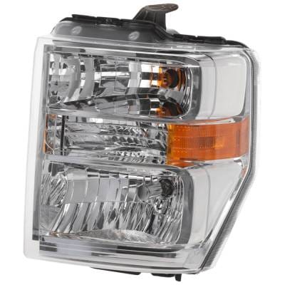 Headlight Compatible With 2008-2025 Ford E-350 Super Duty E-450 Super Duty E-150 E-250 F-650 F-750 thumbnail 2