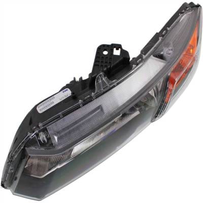 Headlight Compatible With 2012 Honda Civic 1.8L 2.4L I4 R18z1 K24z7 Left Driver Side Halogen thumbnail 8