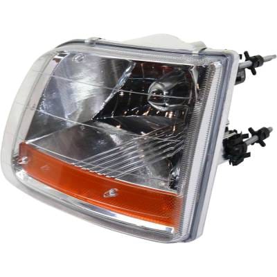 Headlight Compatible With 2001-2003 Ford F-150 4.2L 4.6L V6 Essex Triton Left Driver Side Halogen thumbnail 6