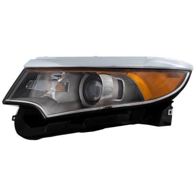 Headlight Compatible With 2011-2014 Ford Edge 3.5L 2.0L V6 Duratec Left Driver Side Halogen