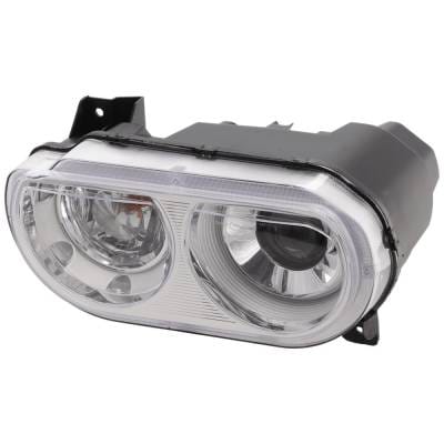 Headlight Compatible With 2008-2014 Dodge Challenger 3.6L 5.7L V6 Left Driver Side Xenon Repd100130 thumbnail 2