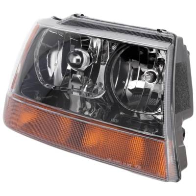 Headlight Compatible With 1999-2004 Jeep Grand Cherokee 4.0L 4.7L I6 Powertech Right Passenger Side thumbnail 4