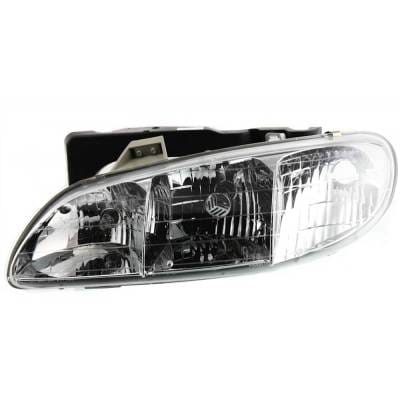 Headlight Compatible With 1996-1998 Pontiac Grand Am Left Driver Side Replaces 16524657 20-3166-00 thumbnail 2
