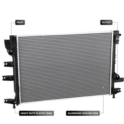 Engine Radiator Compatible With 2017-2020 Lincoln 2.0L 3.0L I4 Ea888 Ea837/Ea839 Audi Audi 349Hp thumbnail 4