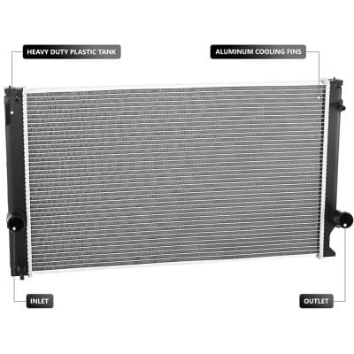 Engine Radiator Compatible With 2015-2016 Lexus Nx-200T Nx-200 Lexus Audi Replaces 13514 P13514 thumbnail 4