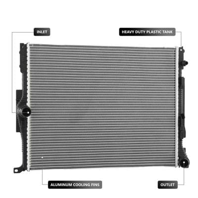Engine Radiator Compatible With 2017-2018 Bmw 2.0L 3.0L I4 Ea888 Ea837/Ea839 Audi Audi 349Hp thumbnail 4