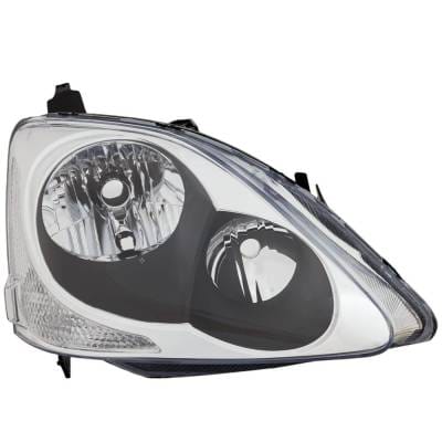 Headlight Compatible With 2004-2005 Honda Civic 1.7L 2.0L I4 D17a1 D17a2 K20a3 Right Passenger Side thumbnail 2