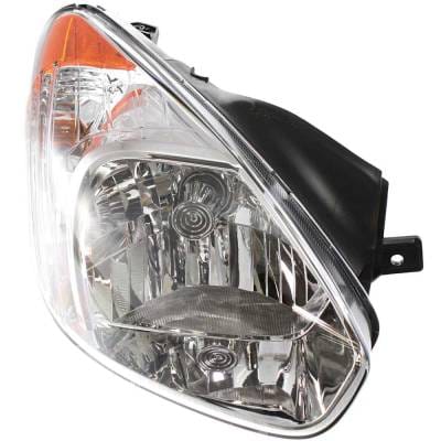 Headlight Compatible With 2006 Hyundai Accent 1.6L I4 G4ed Right Passenger Side Halogen H100187 thumbnail 4