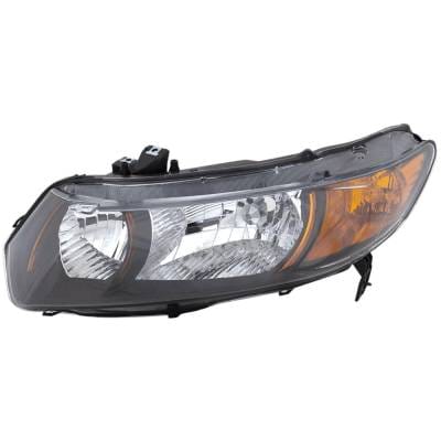 Headlight Compatible With 2006-2009 Honda Civic 1.8L 2.0L I4 R18a1 K20z3 Left Driver Side Halogen thumbnail 2