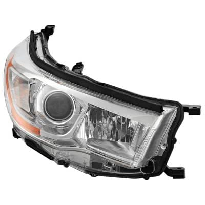 Headlight Compatible With 2014-2016 Toyota Highlander 2.7L 3.5L I4 Right Passenger Side Halogen thumbnail 6