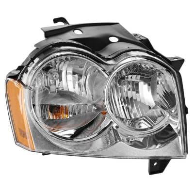 Headlight Compatible With 2005-2007 Jeep Grand Cherokee 3.7L 4.7L V6 Powertech Right Passenger Side thumbnail 2