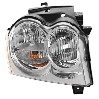 Headlight Compatible With 2005-2007 Jeep Grand Cherokee 3.7L 4.7L V6 Powertech Right Passenger Side thumbnail 4