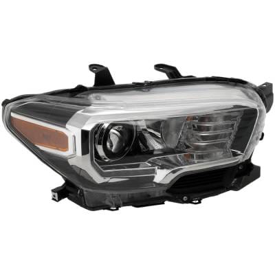 Headlight Compatible With 2016-2023 Toyota Tacoma 2.7L 3.5L I4 Right Passenger Side Halogen thumbnail 2