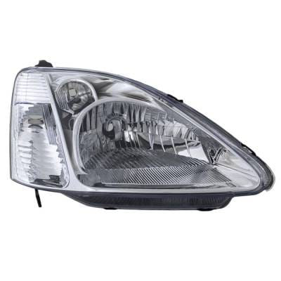 Headlight Compatible With 2002-2003 Honda Civic 1.7L 2.0L I4 D17a1 D17a2 K20a3 Right Passenger Side thumbnail 2