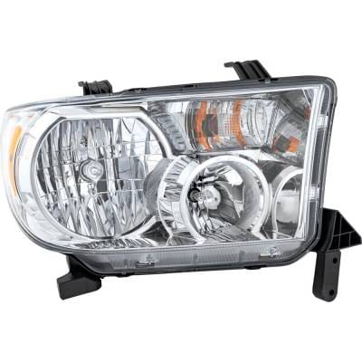 Headlight Compatible With 2009-2013 Toyota Tundra 4.0L 4.6L V6 Right Passenger Side Halogen thumbnail 4